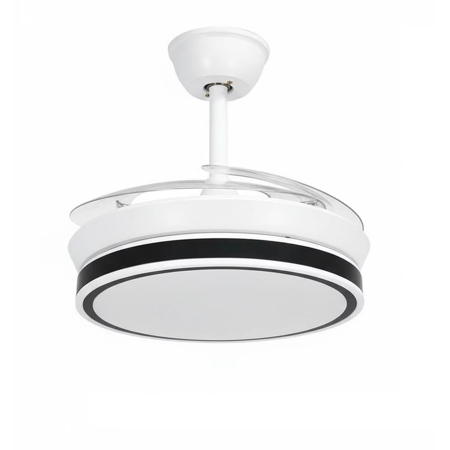 Ventilador de techo Brisvent acabado Detalle Negro con luz LED